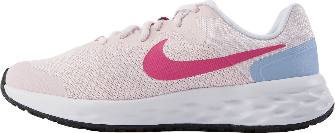 Revolution 6 Big Kids' Road Running Shoes PEARL PINK/COSMIC FUCHSIA-COBALT BLISS, Unisex, Buty, Sneakersy, Różowy, EU 39