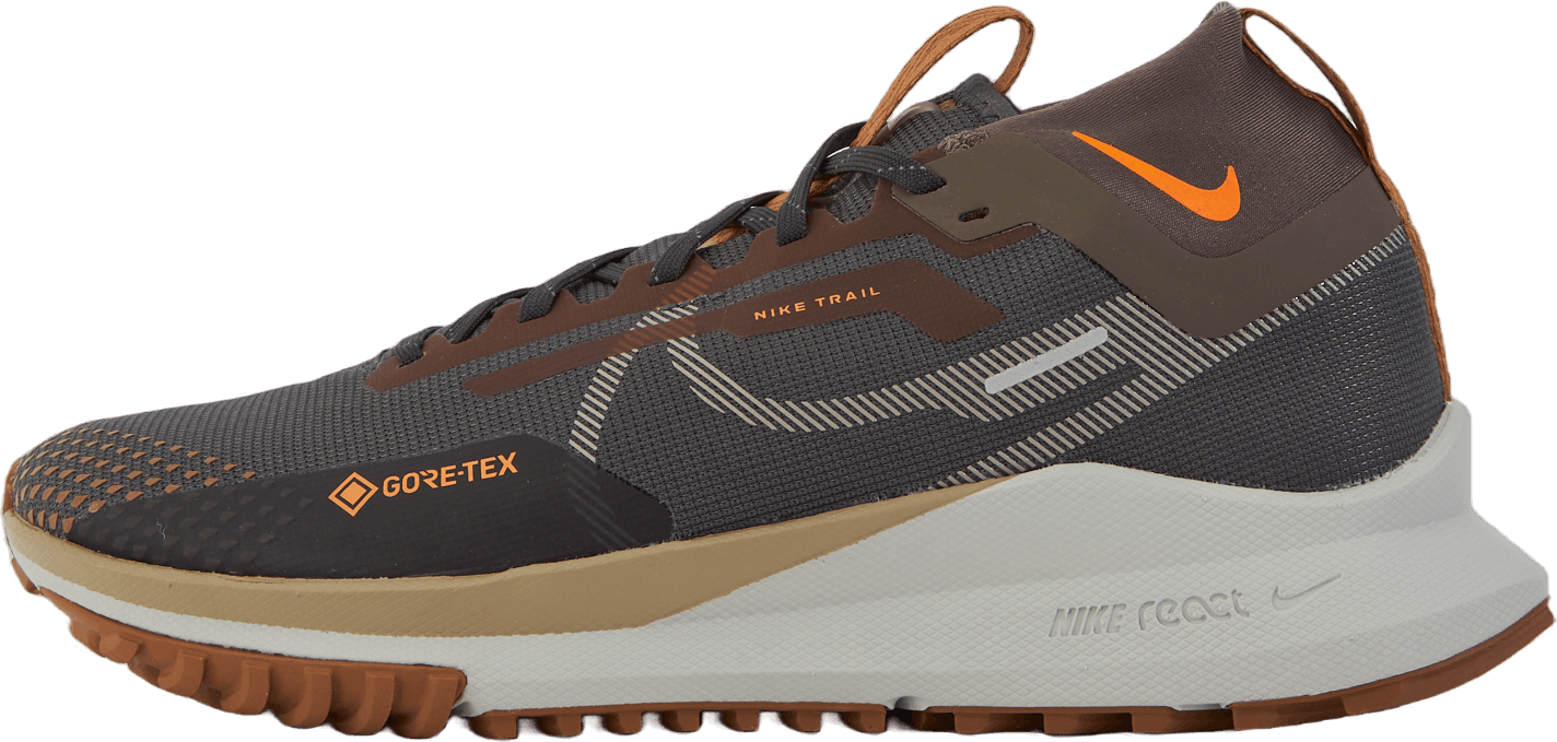 Nike React Peg Trail 4 Gtx Su Anthracite/bright Mandarin-iro, Male, Shoes, Running shoes, Running, Multi color, EU 42