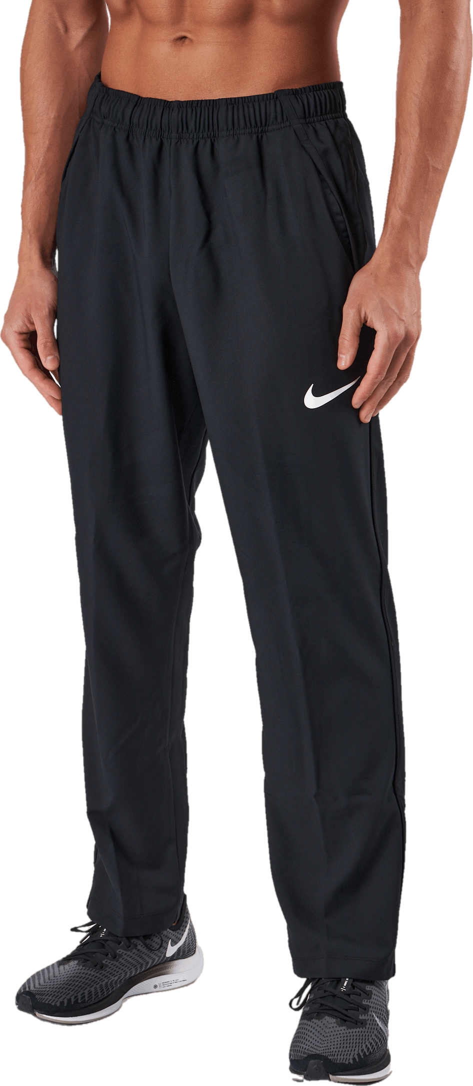 Dri-FIT Men's Woven Team Training Pants BLACK/BLACK/WHITE, Male, Kläder, Byxor, Träning, Svart, L