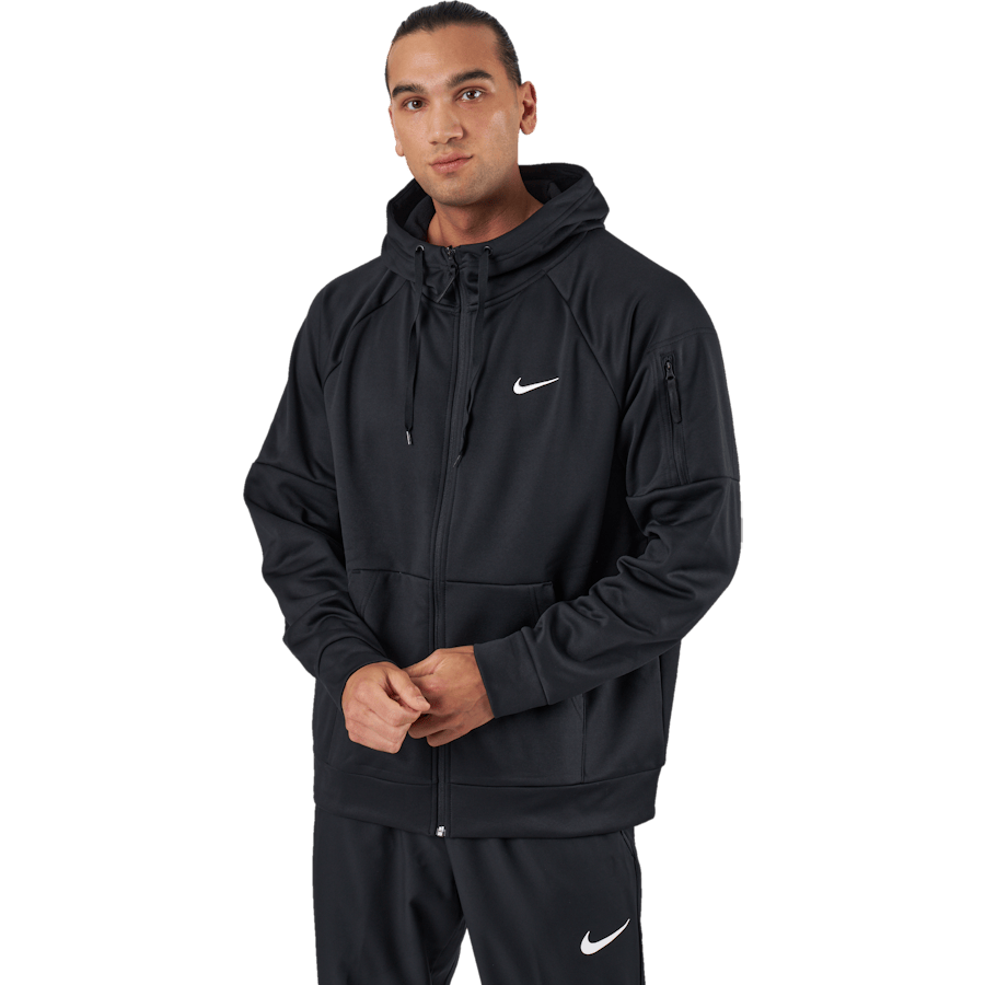Therma-FIT Men’s Full-Zip Fitness Hoodie BLACK/BLACK/WHITE
