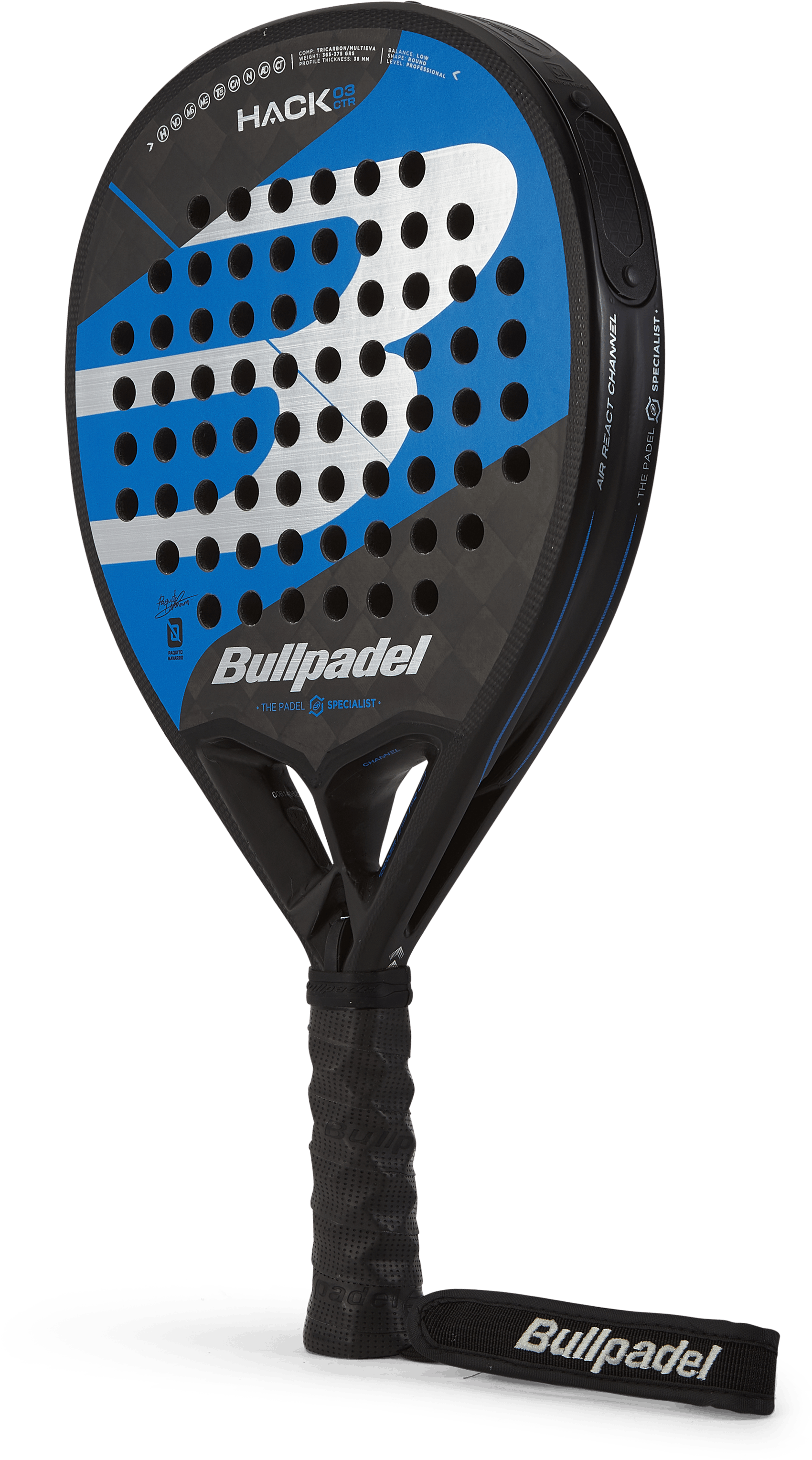 Hack 03 Ctr 2023, Unisex, Utrustning, racketar, Padel, Svart, ONESIZE