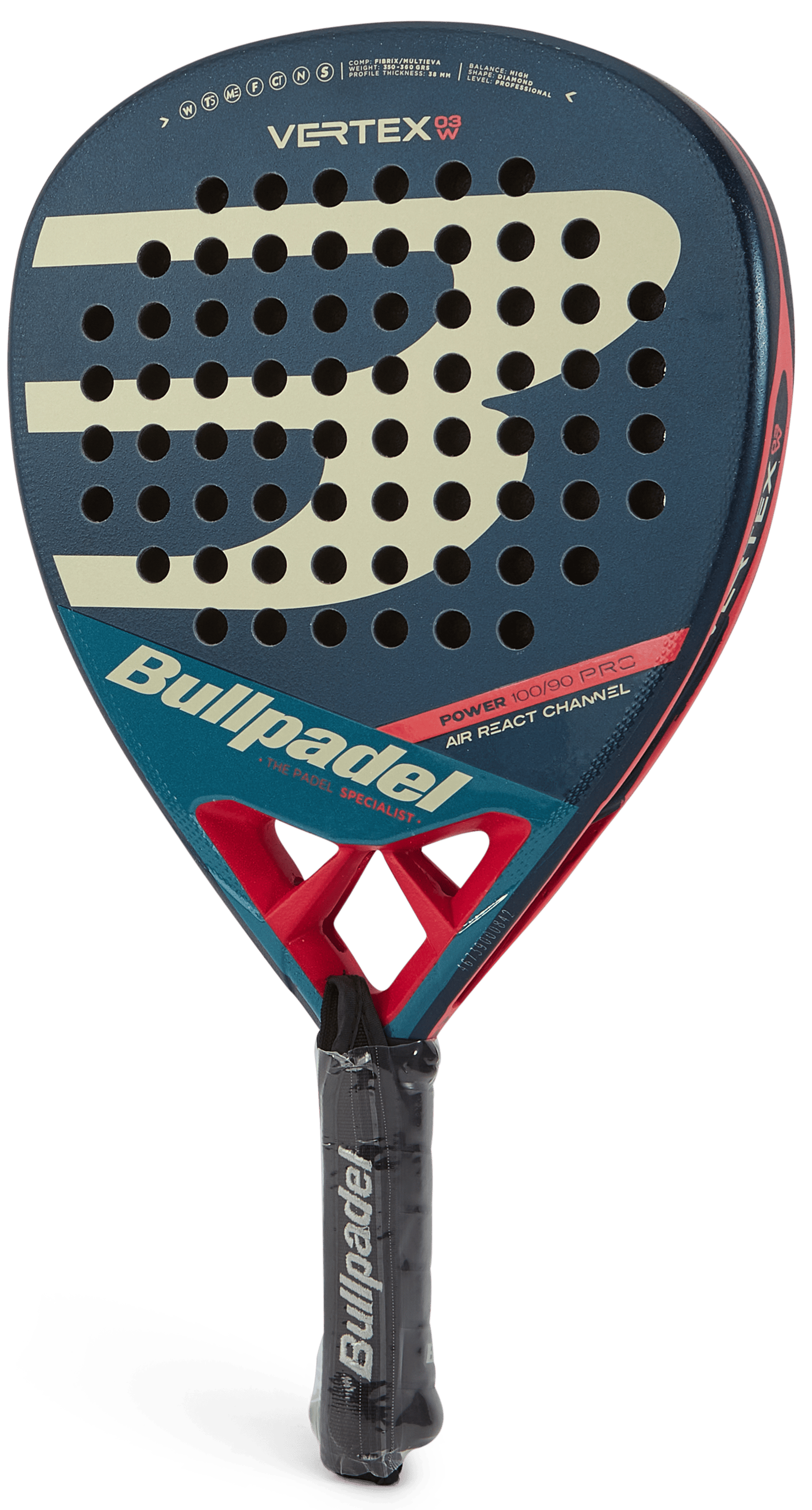 Vertex 03 W 2023, Unisex, Ekwipunek, rakiety, Padel, Szary, ONESIZE