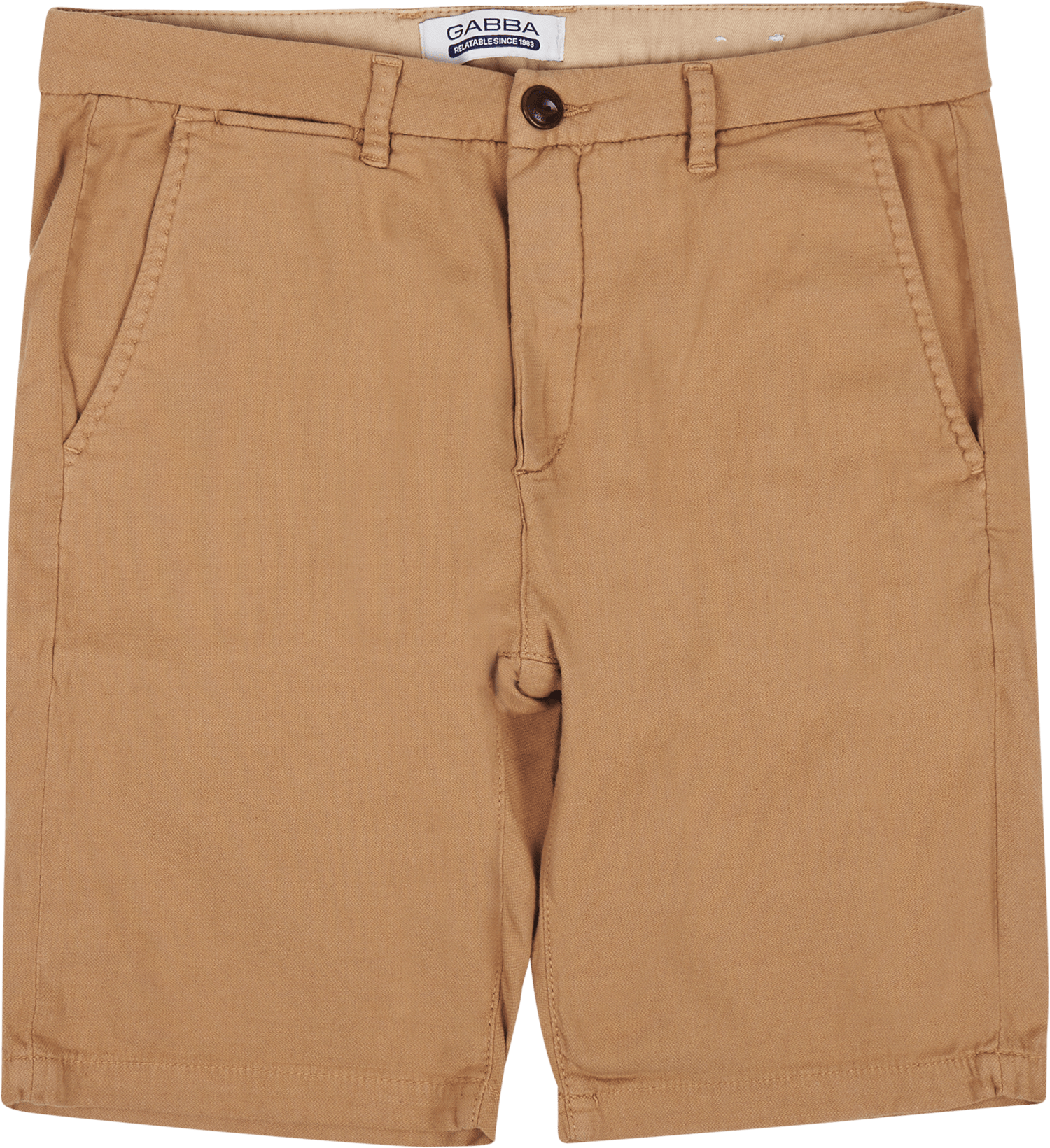 GABBA Jason Broke Linen Chino Short 0191 Humus