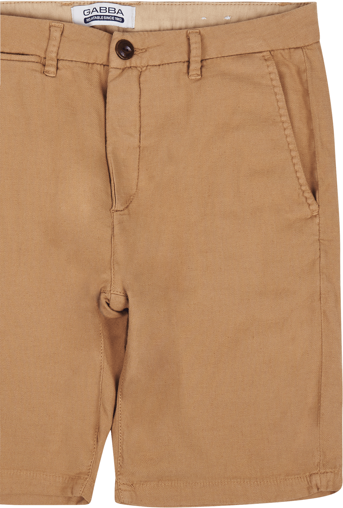GABBA Jason Broke Linen Chino Short 0191 Humus - Bild 3