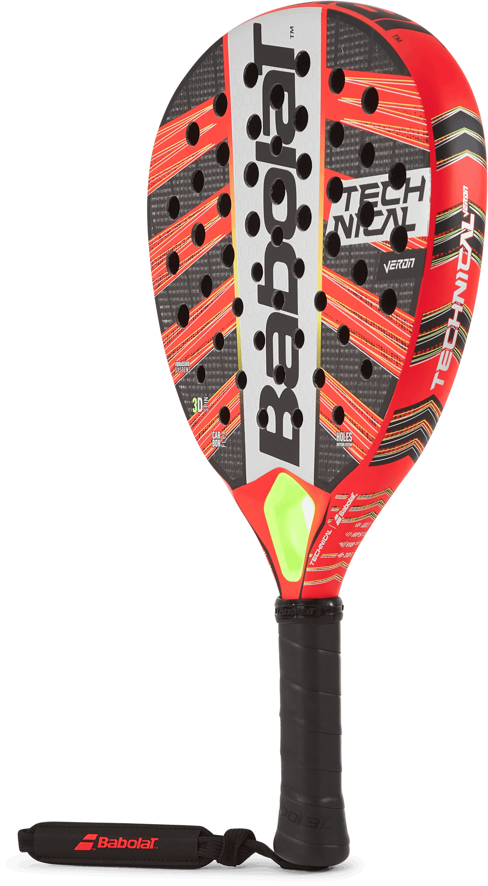 Veron Technical Red, Unisex, Utrustning, racketar, Padel, Flerfärgad, ONESIZE