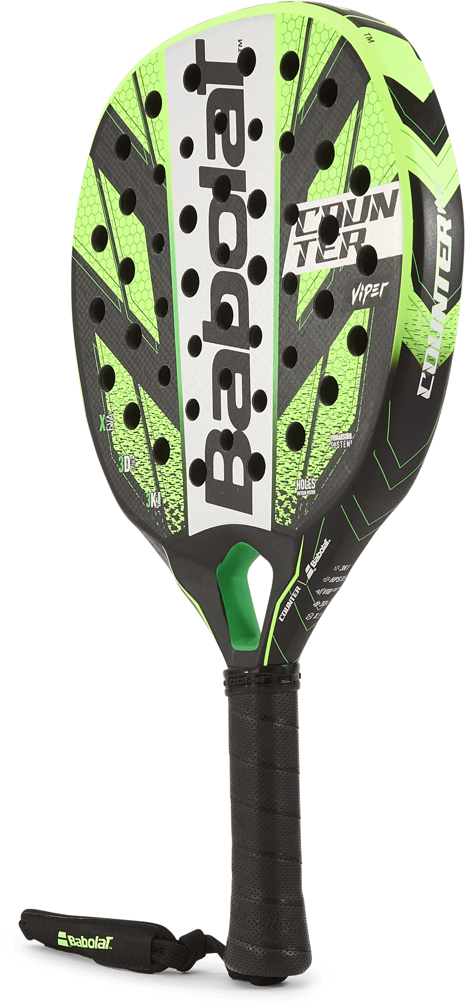 Viper Counter Yellow, Unisex, Attrezzature, racchette, Padel, Giallo, ONESIZE