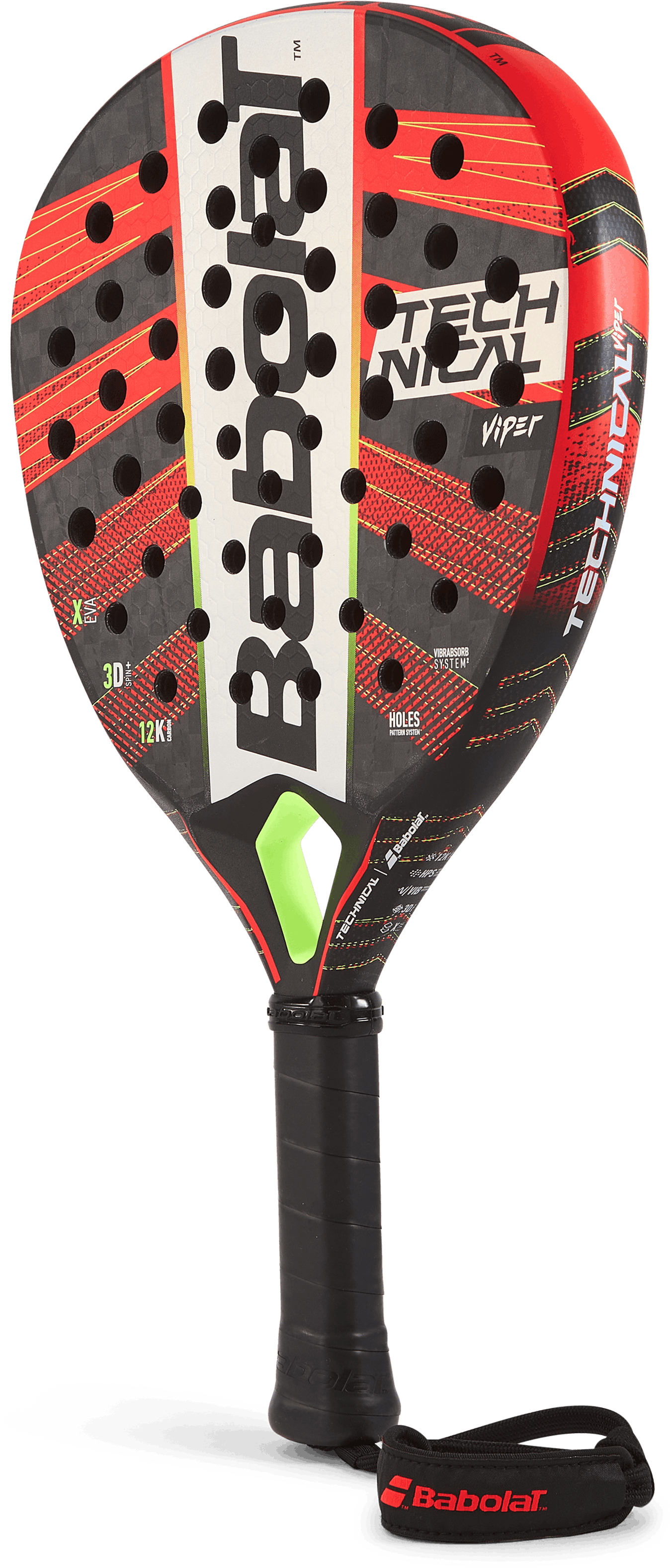 Viper Technical Red, Unisex, Utstyr, racketer, Padel, Rød, ONESIZE