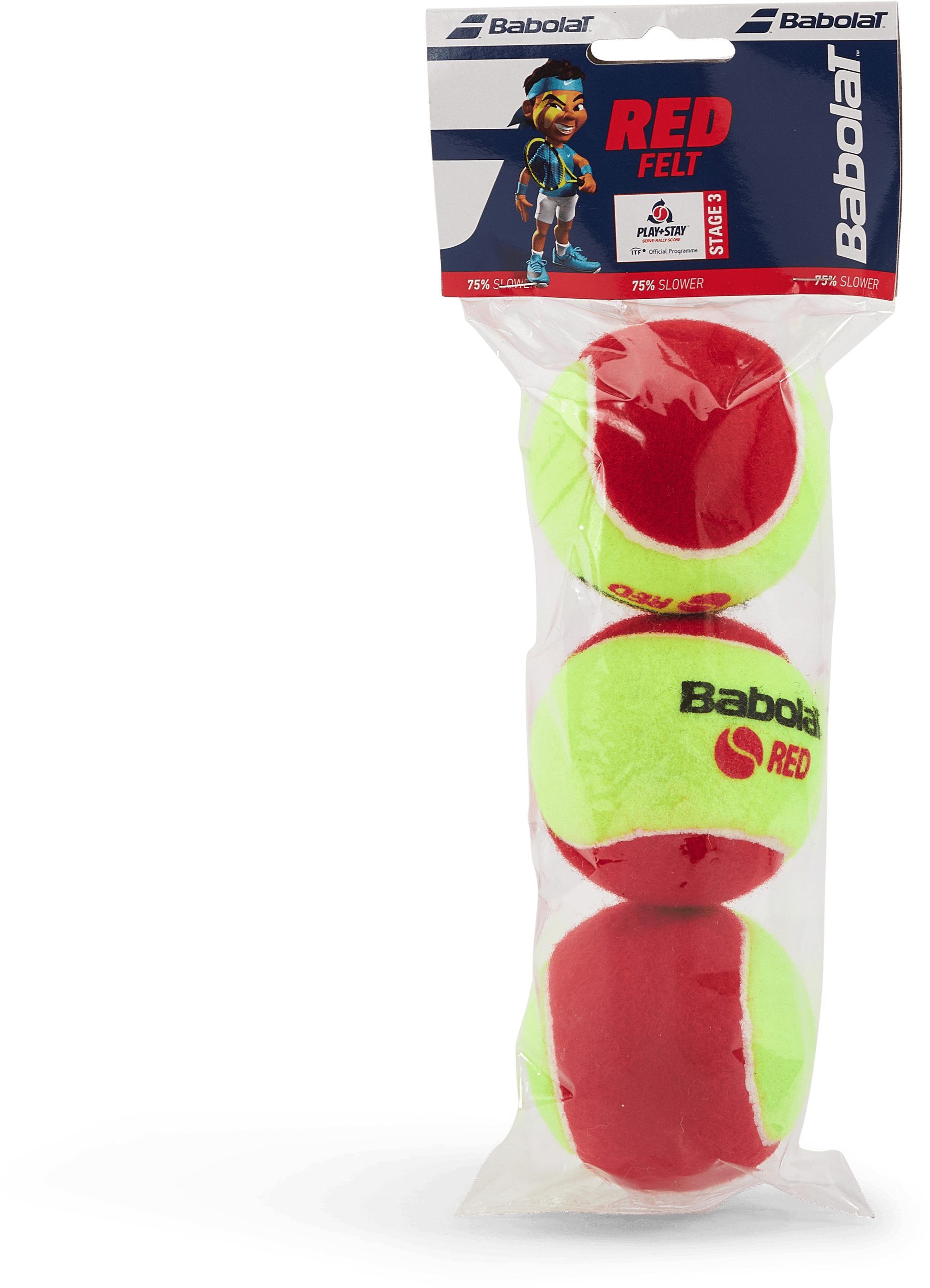 Red Felt 3-pack Yellow Red, Unisex, Utrustning, racketar, Tennis, ONESIZE