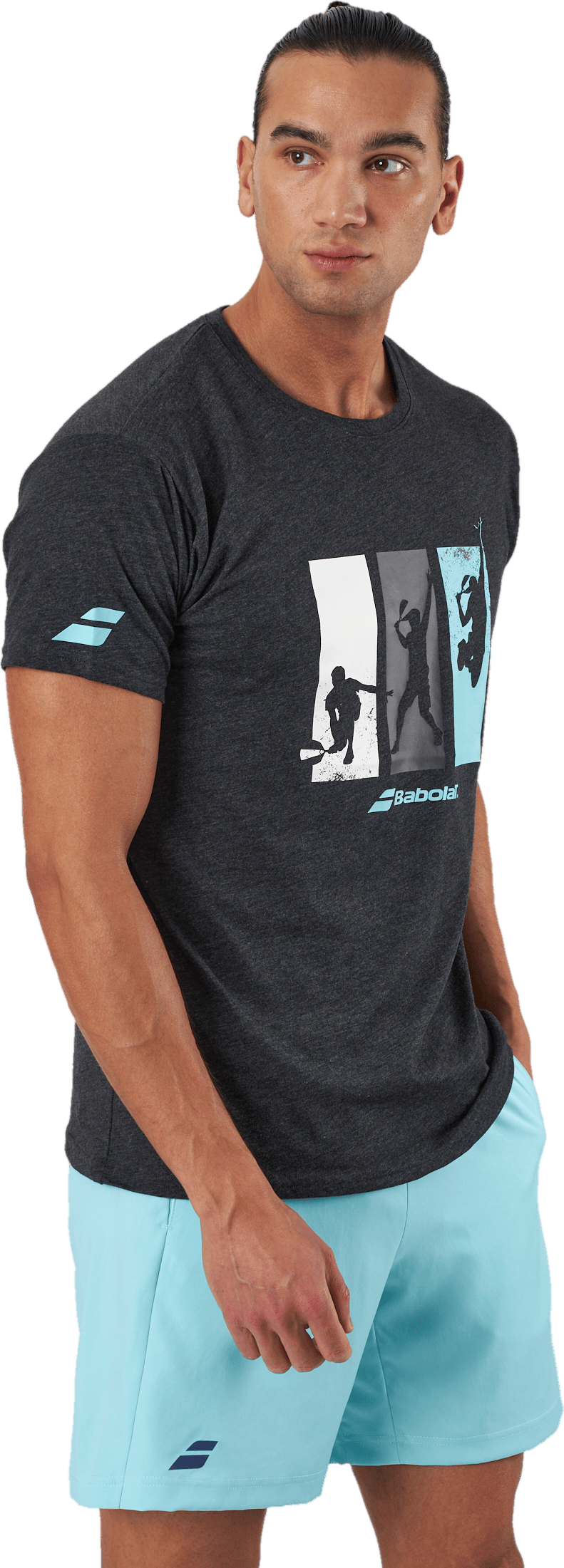 T-shirt Padel Cotton Black