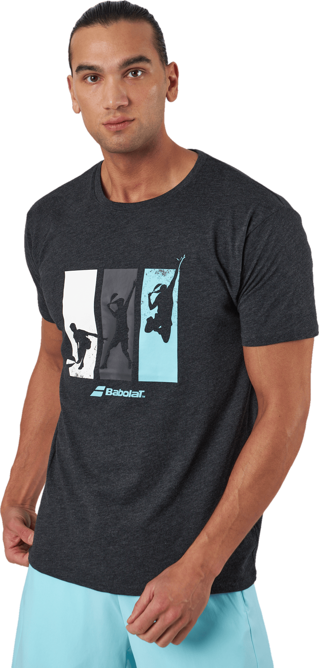 T-shirt Padel Cotton Black - Bild 2