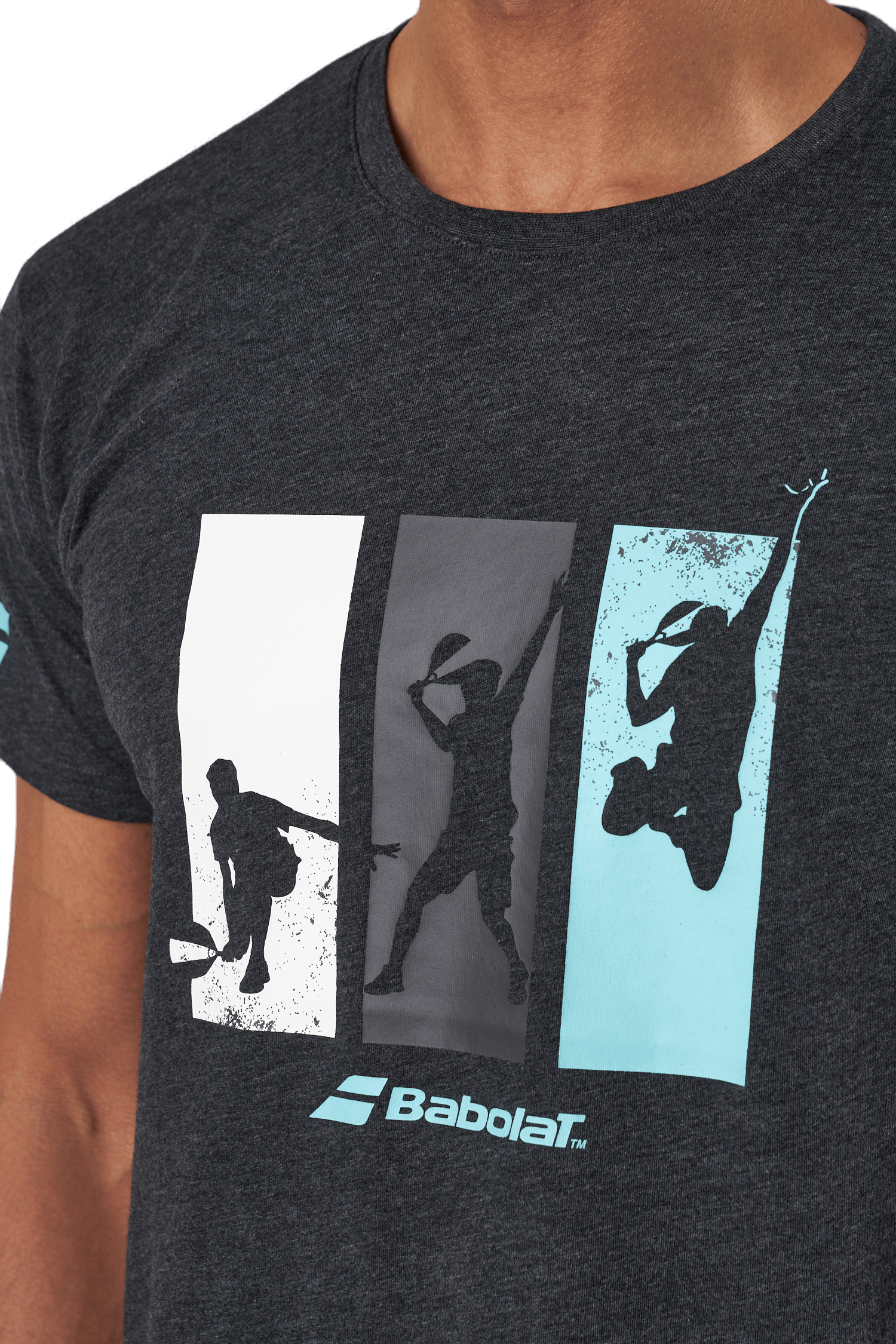 T-shirt Padel Cotton Black - Bild 5