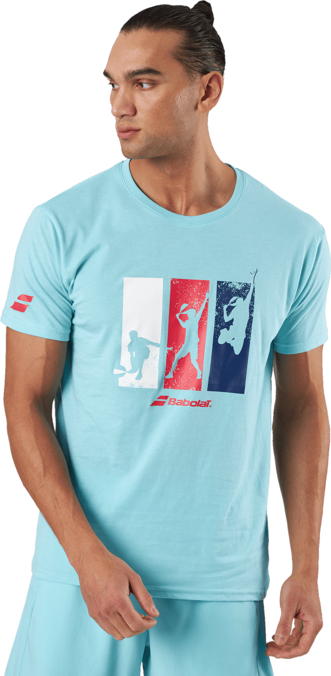 T-shirt Padel Cotton Turquoise