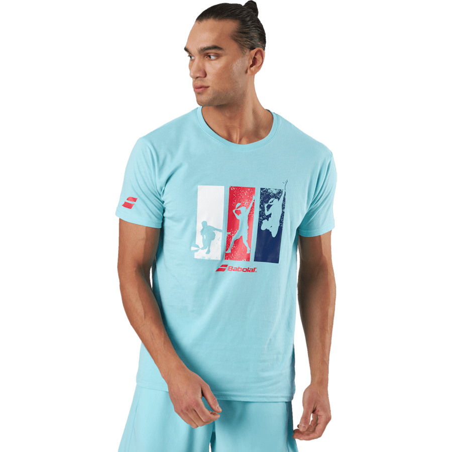 T-shirt Padel Cotton Turquoise