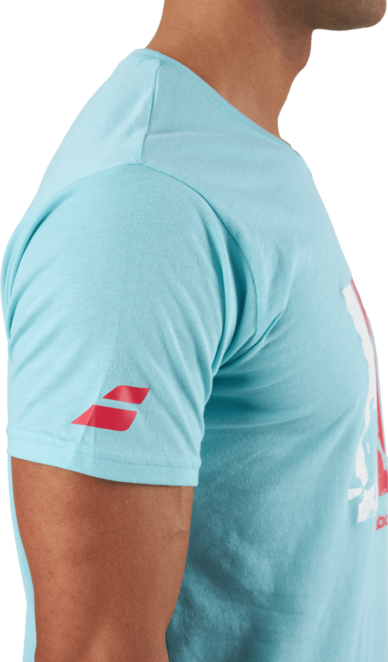 T-shirt Padel Cotton Turquoise - Bild 5
