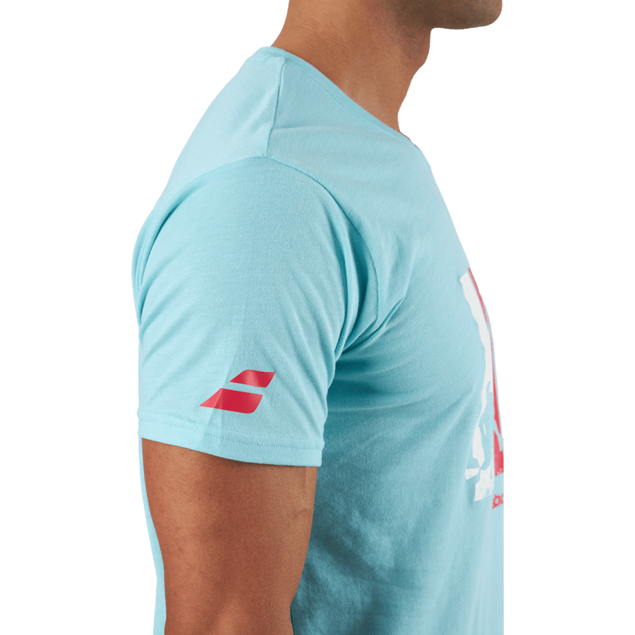 T-shirt Padel Cotton Turquoise - Bild 5