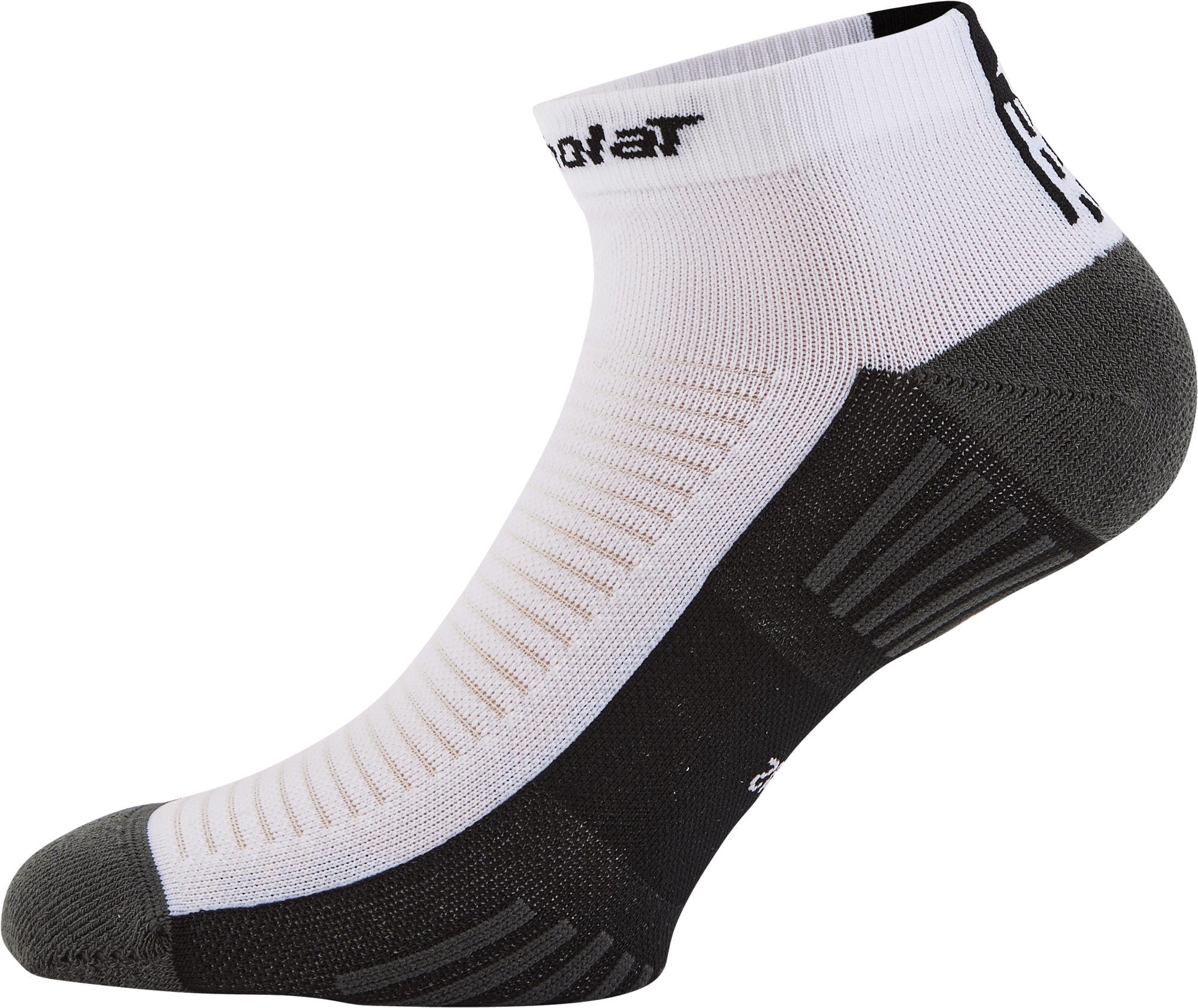 Padel Quarter Socks White Black, Unisex, Tøj, Sokker, Padel, Hvid, 39-42