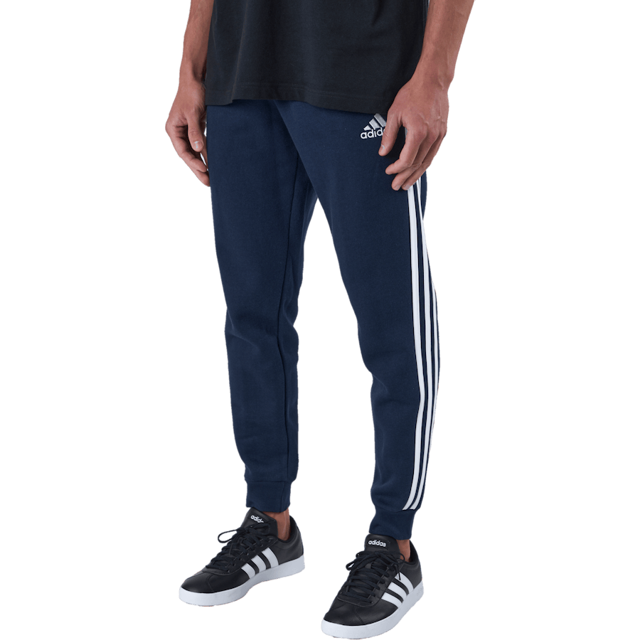 Essentials Fleece Fitted 3-Stripes Joggers Legend Ink