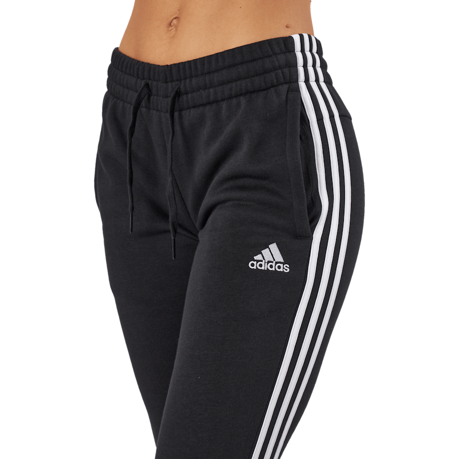 Essentials Fleece 3-Stripes Joggers Black - Bild 4