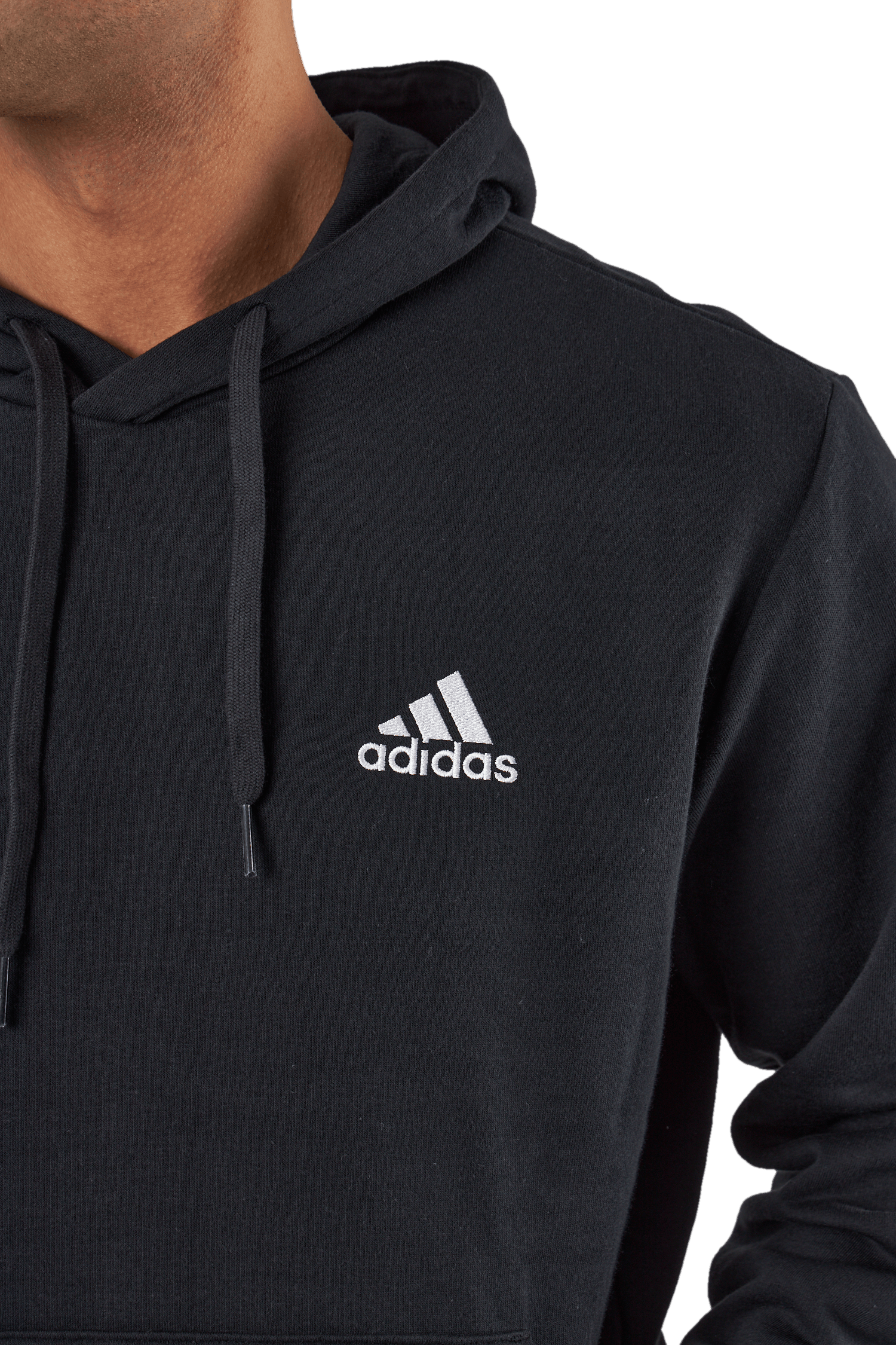 Essentials Fleece Hoodie Black - Bild 4