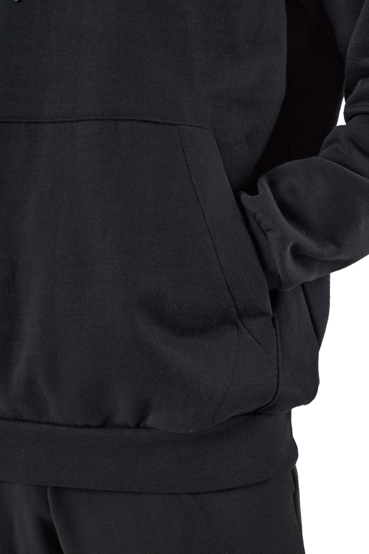 Essentials Fleece Hoodie Black - Bild 5