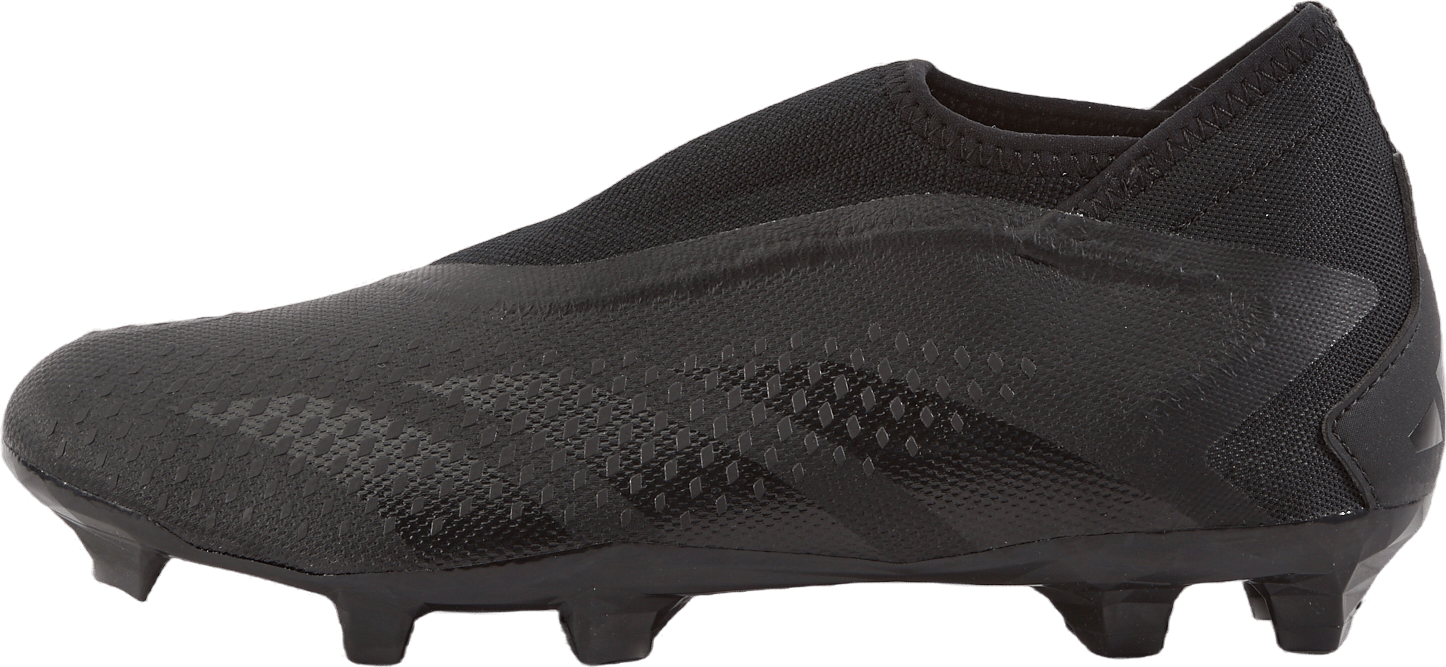 Predator Accuracy.3 Laceless Firm Ground Boots Core Black / Core Black / Cloud White, Male, Shoes, Football shoes, Soccer, Black, UK 9