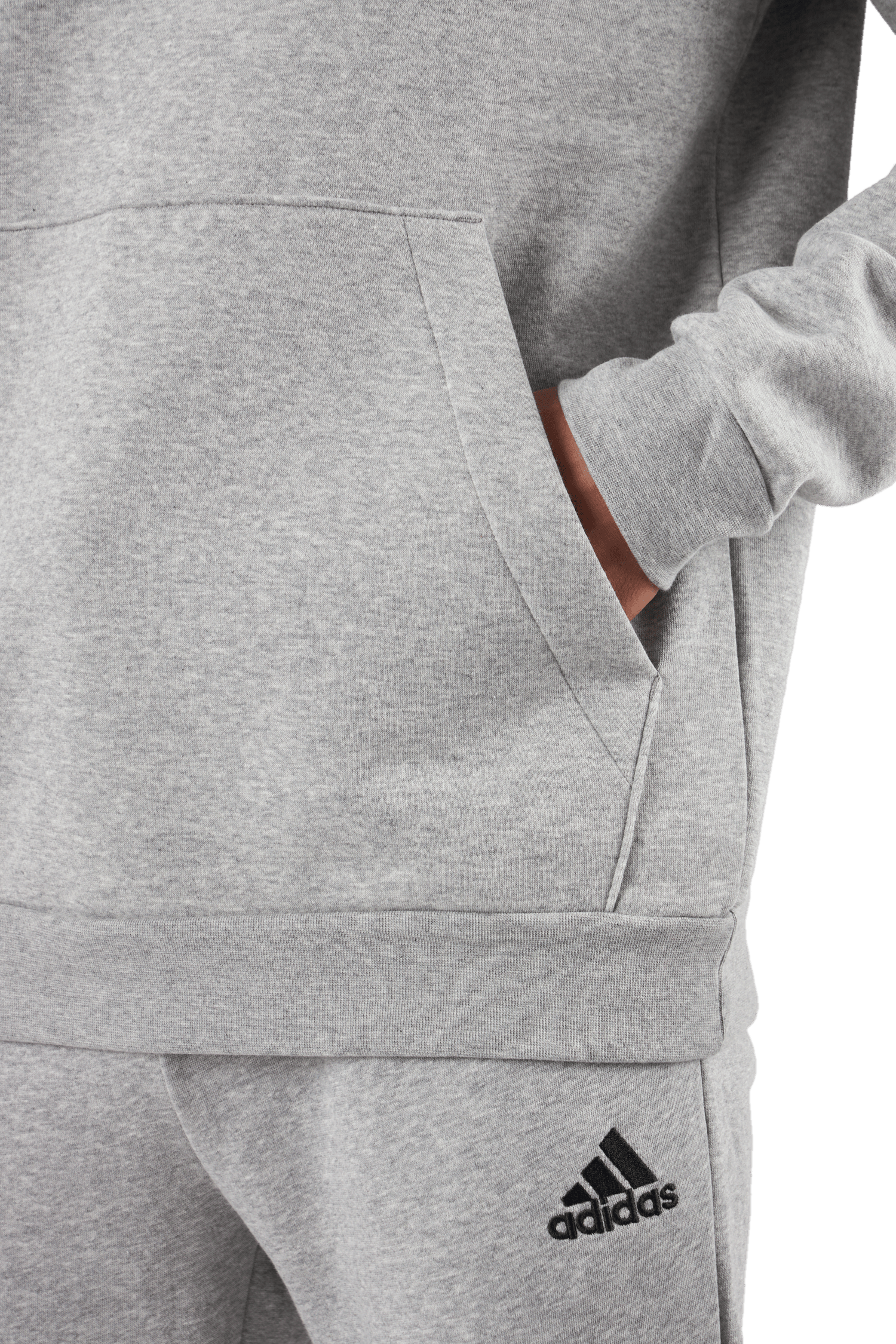 Essentials Fleece Hoodie Medium Grey Heather - Bild 5