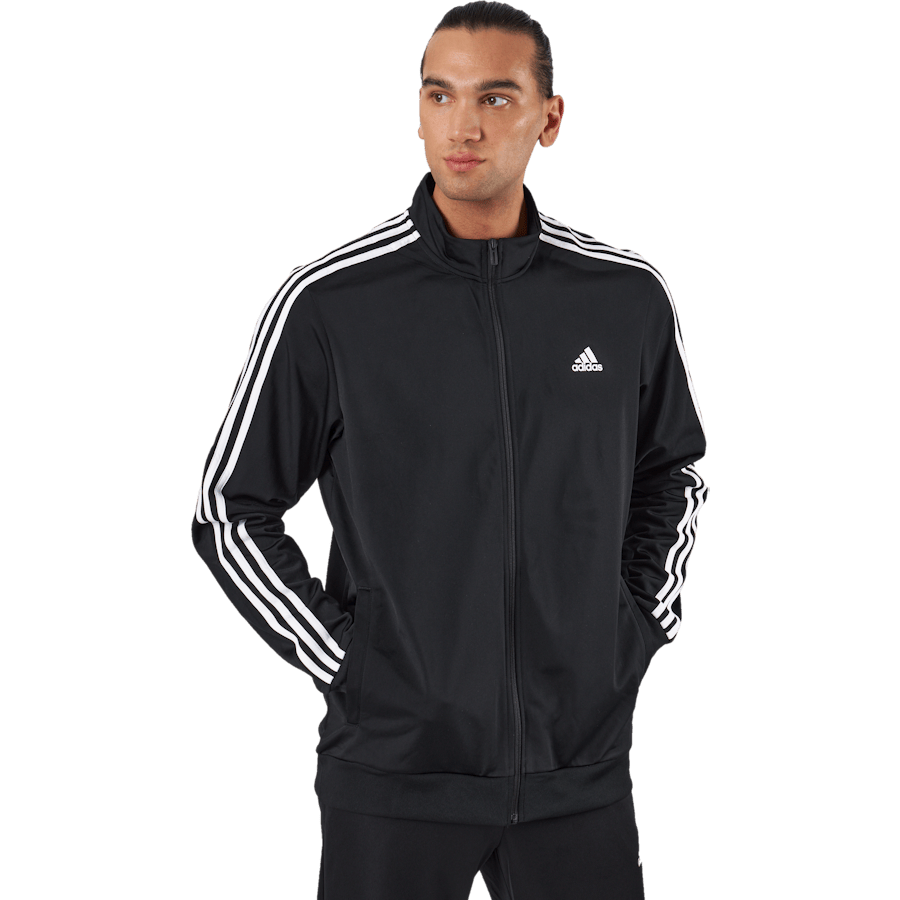 Essentials Warm-Up 3-Stripes Track Top Black - Bild 2