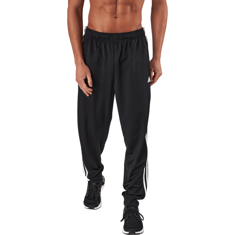Essentials Warm-Up Tapered 3-Stripes Tracksuit Bottoms Black - Bild 2