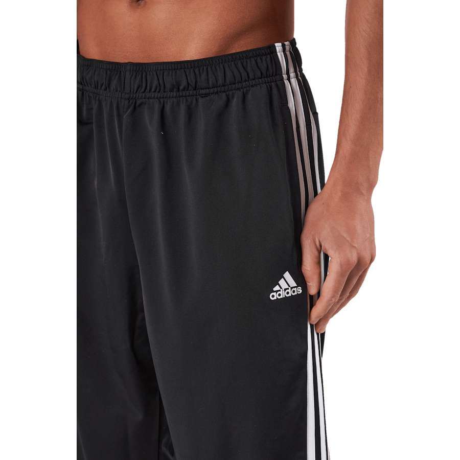 Essentials Warm-Up Tapered 3-Stripes Tracksuit Bottoms Black - Bild 4