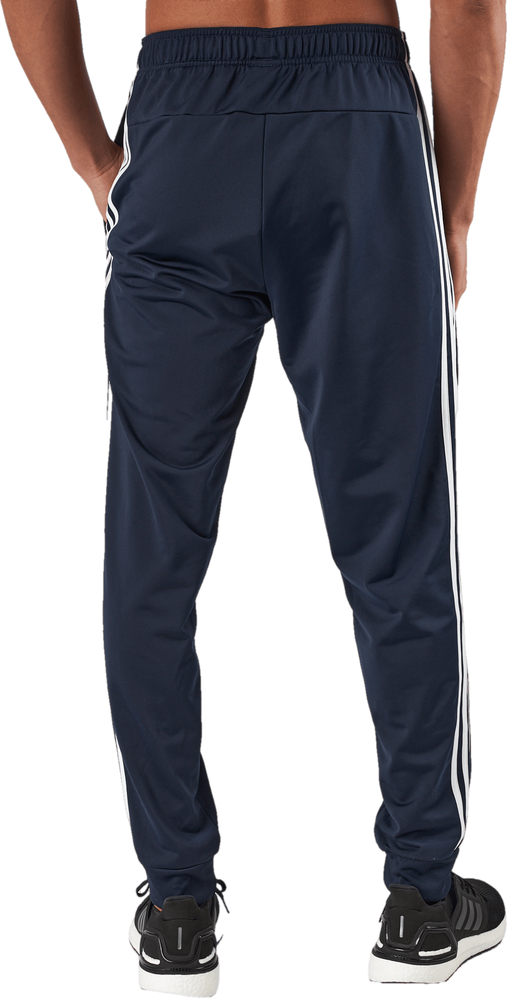 Essentials Warm-Up Tapered 3-Stripes Tracksuit Bottoms Legend Ink - Bild 3