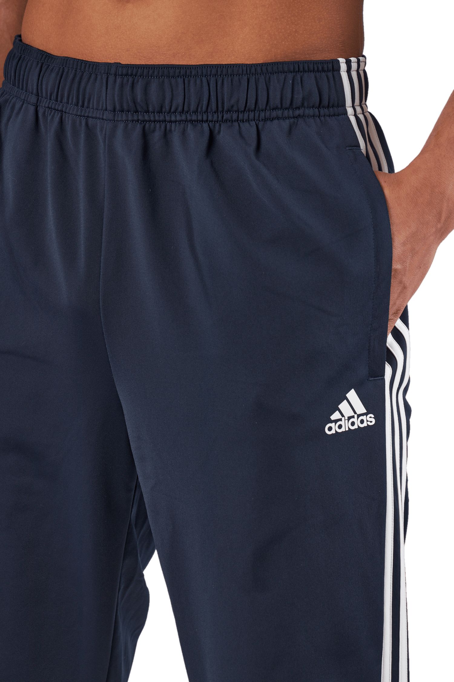 Essentials Warm-Up Tapered 3-Stripes Tracksuit Bottoms Legend Ink - Bild 4