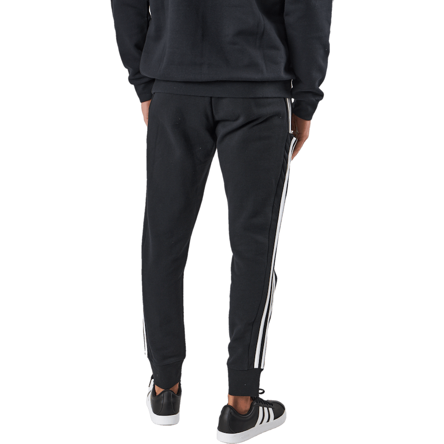 Essentials French Terry Tapered Cuff 3-Stripes Joggers Black - Bild 3