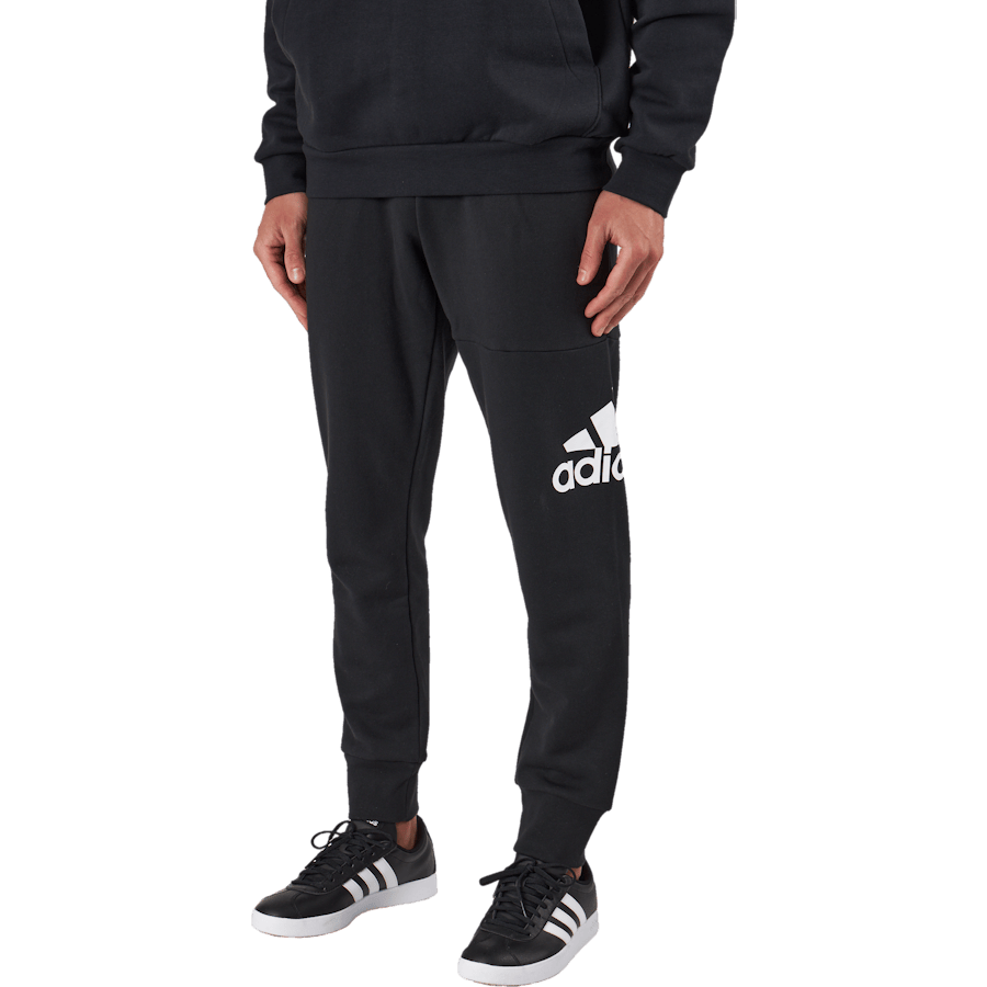 Essentials French Terry Tapered Cuff Logo Joggers Black