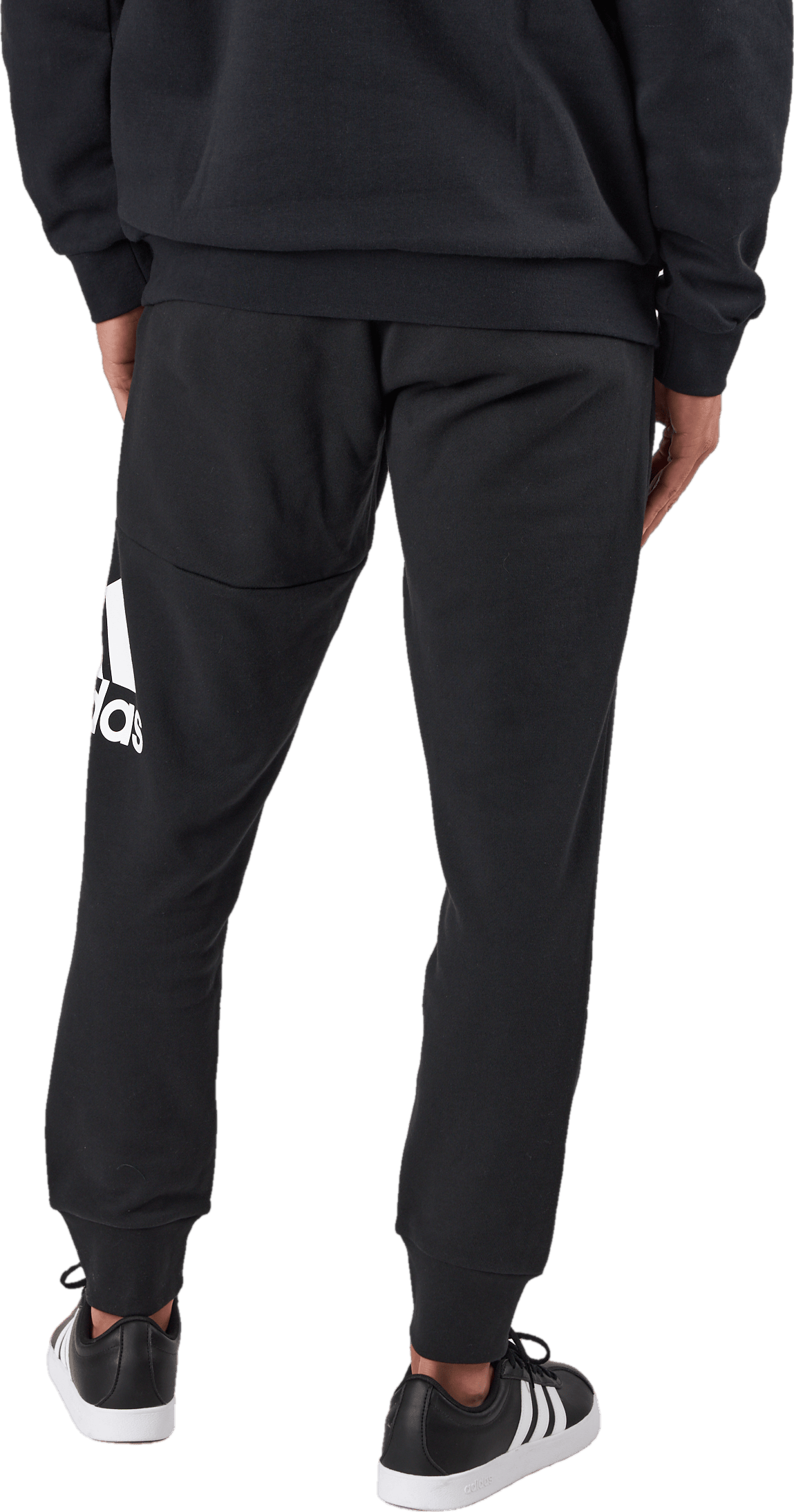 Essentials French Terry Tapered Cuff Logo Joggers Black - Bild 3