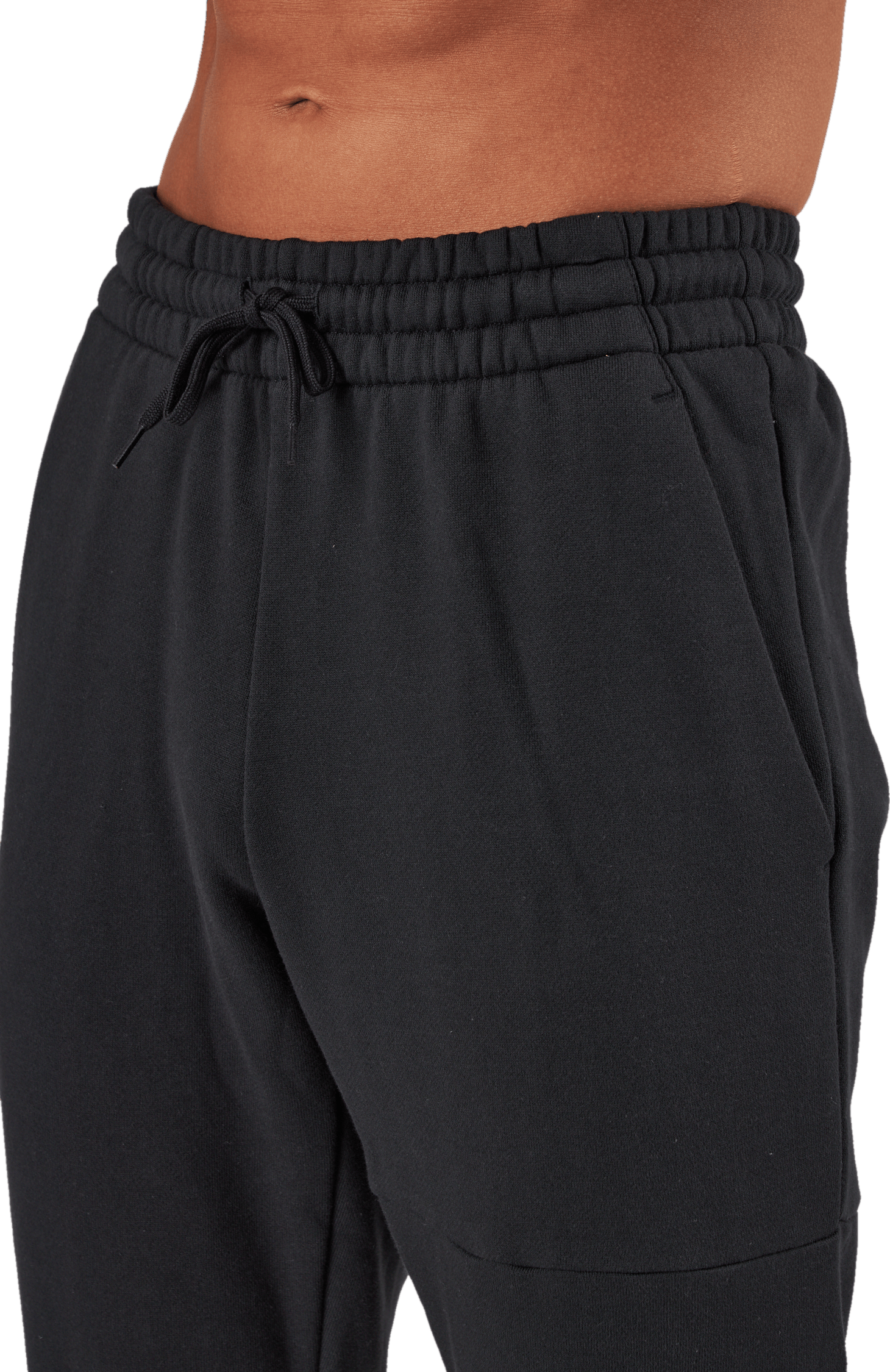 Essentials French Terry Tapered Cuff Logo Joggers Black - Bild 4