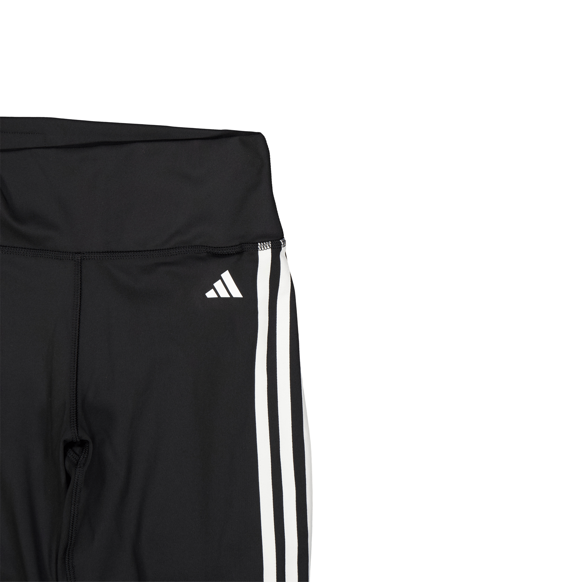 Training Essentials 3-Stripes High-Waisted Short Leggings Black - Bild 3