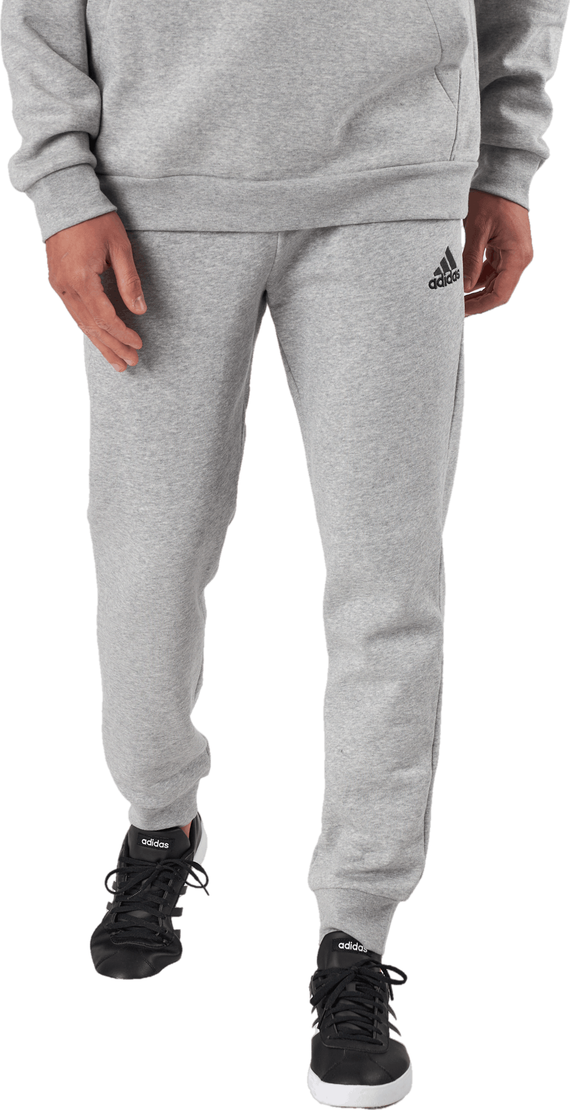 Essentials Fleece Regular Tapered Joggers Medium Grey Heather, Male, Kläder, Byxor, Grå, S