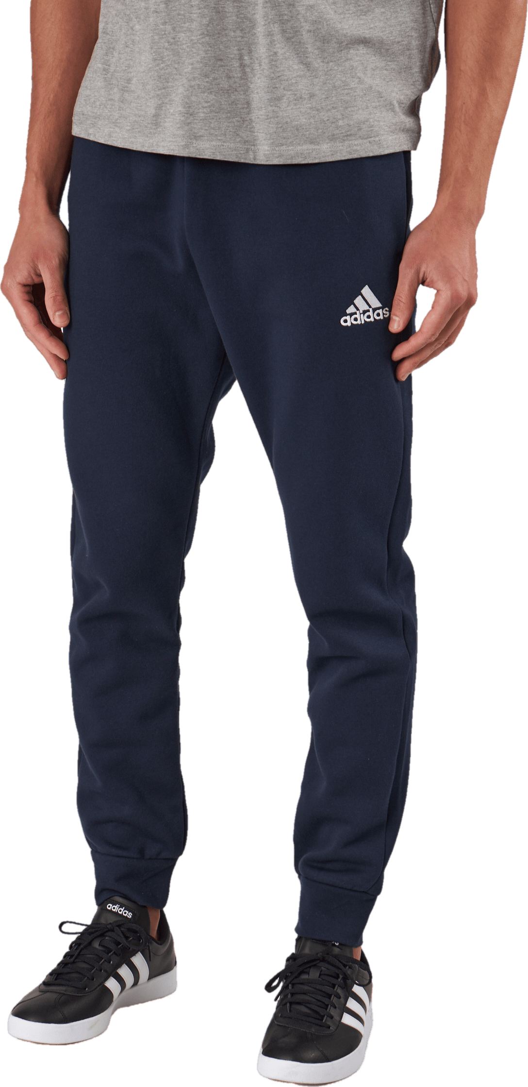 Essentials Fleece Regular Tapered Joggers Legend Ink, Male, Apparels, Pants, Blue, M