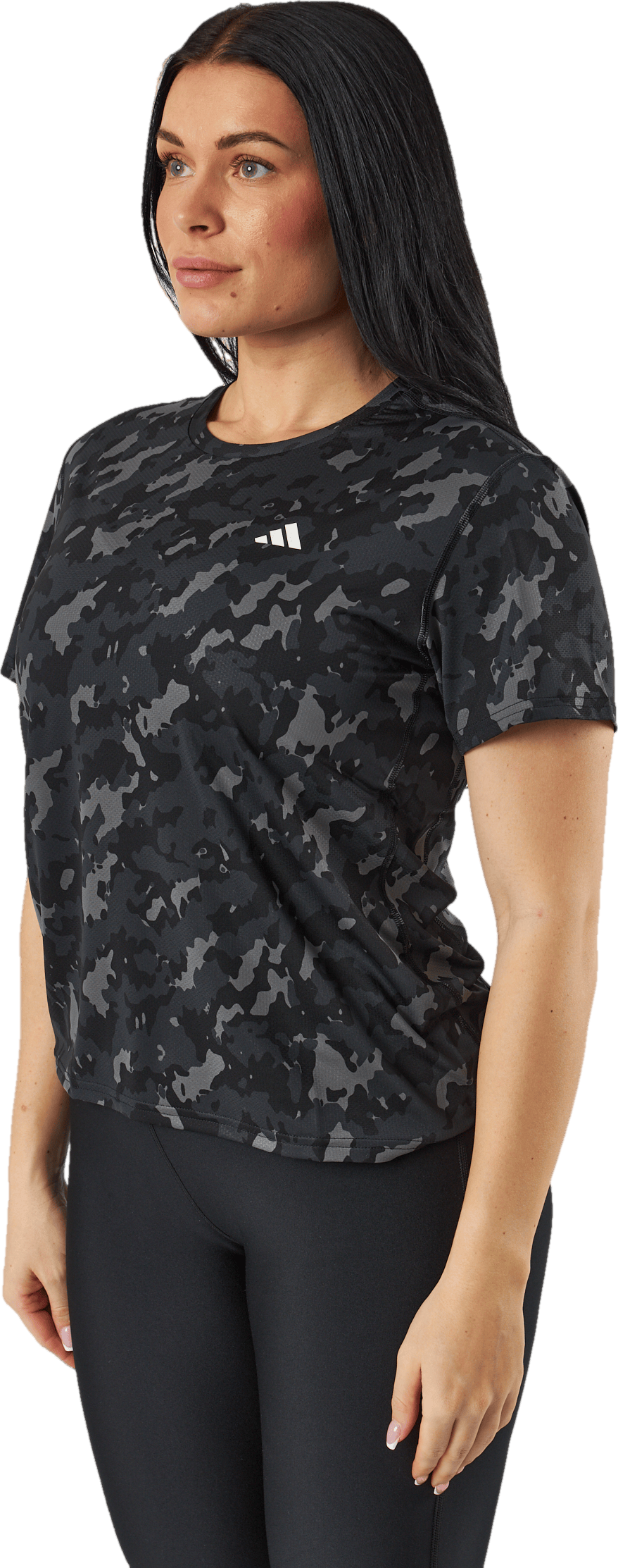 Own the Run Camo Running T-Shirt Black - Bild 2