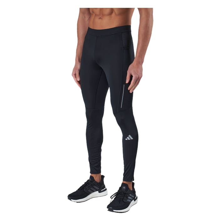 Own the Run Leggings Black, Male, Apparels, Leggings, Running, Black, XXL