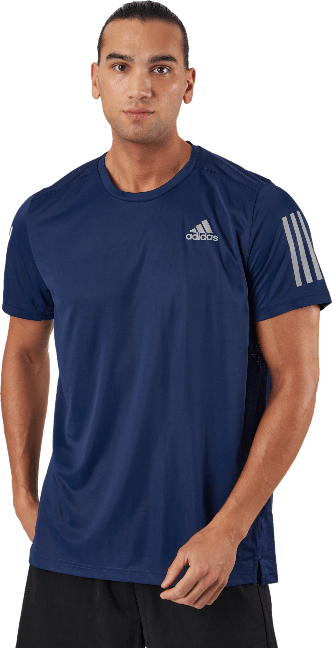 Own the Run T-Shirt Dark Blue, Male, Apparels, T-shirt, Running, Blue, L