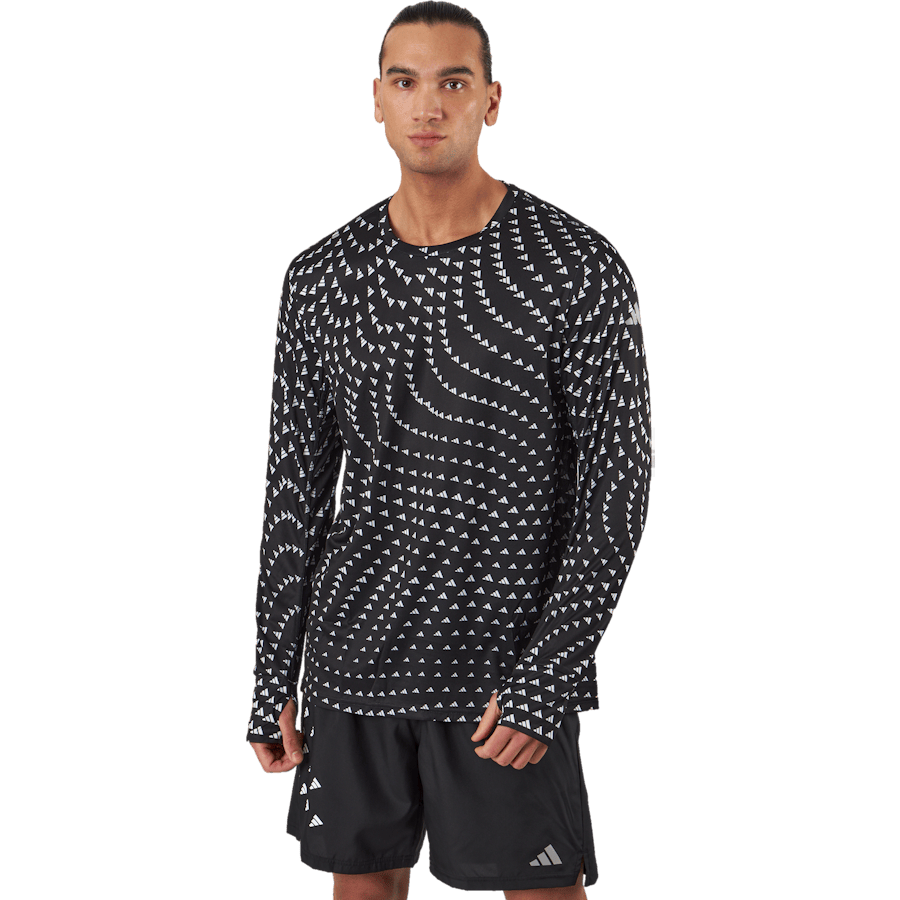 Brand Love Graphic Long Sleeve Long-sleeve Top Black