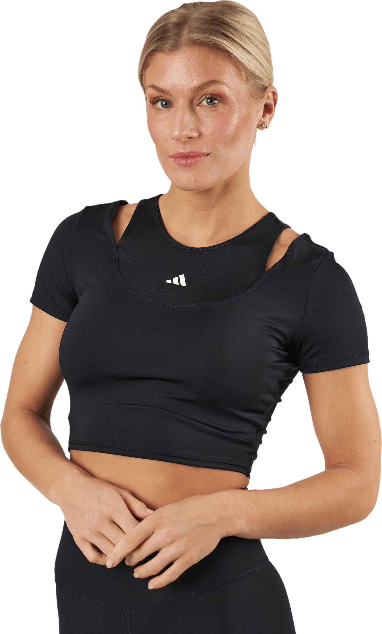HIIT AEROREADY Crop Training T-Shirt Black - Bild 2