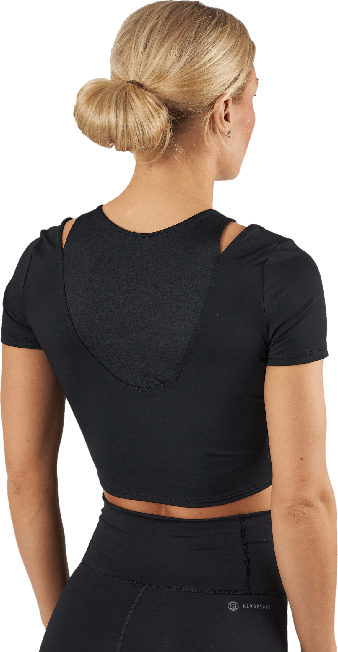 HIIT AEROREADY Crop Training T-Shirt Black - Bild 3