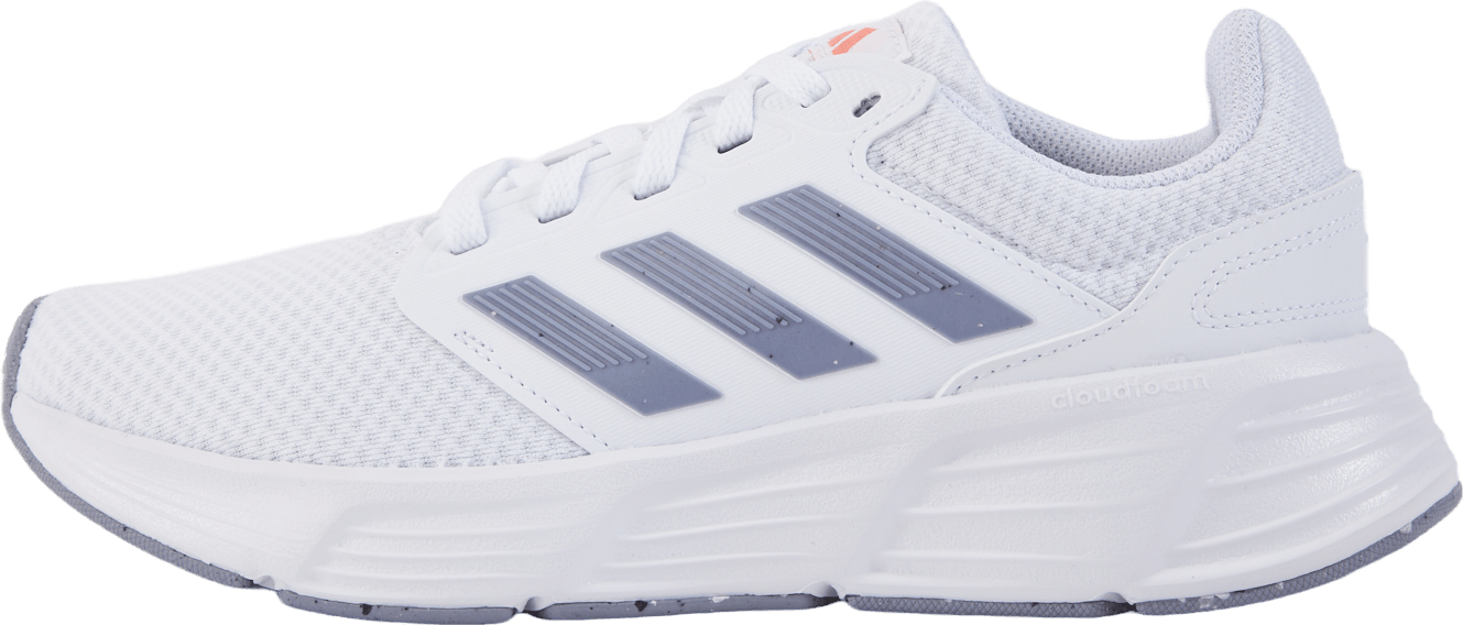 Galaxy 6 Shoes Cloud White / Silver Violet / Core Black, Female, Shoes, Trainers, sport shoes, White, UK 4,5