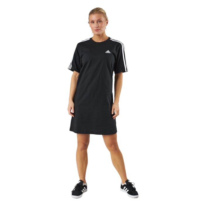 Essentials 3-Stripes Single Jersey Boyfriend Tee Dress Black, Female, Abbigliamento, gonne e vestiti, Nero, M