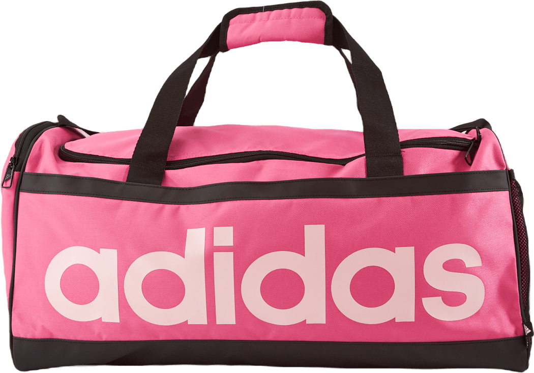 Essentials Linear Duffel Bag Medium Pulmag/Black/Clpink, Unisex, Equipment, bags & backpacks, ONESIZE