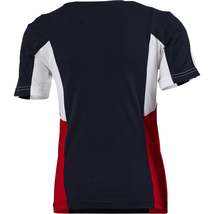 Colorblock 3-Stripes Regular Fit T-Shirt Legend Ink - Bild 3