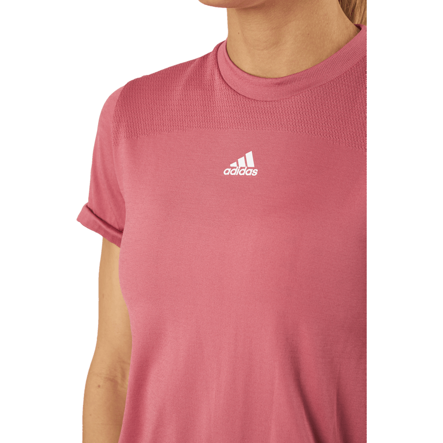 adidas AEROKNIT Seamless T-Shirt Pnkstr/White - Bild 4