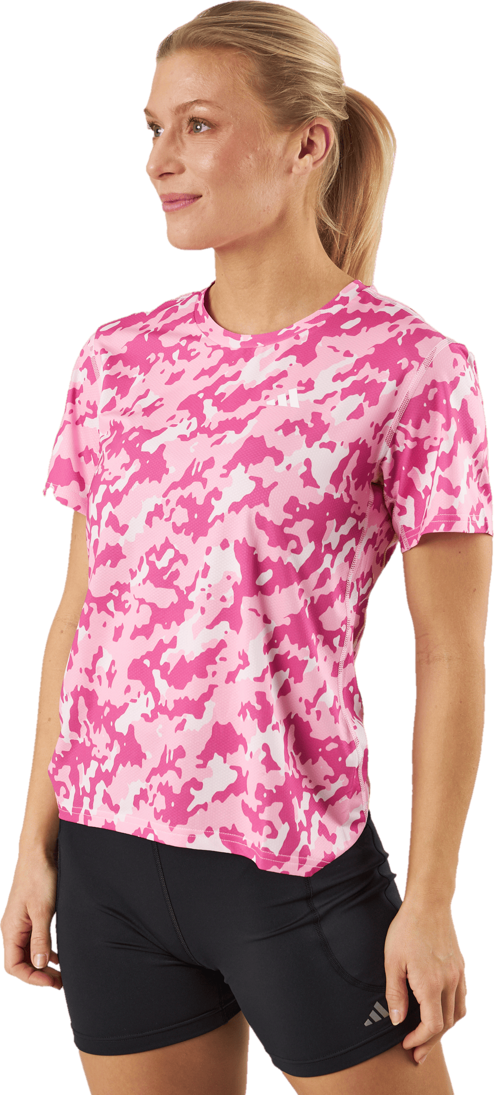 Own the Run Camo Running T-Shirt Clear Pink - Bild 2